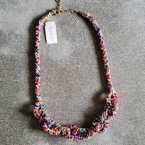 J.Crew Beaded Chain Link Rope Necklace